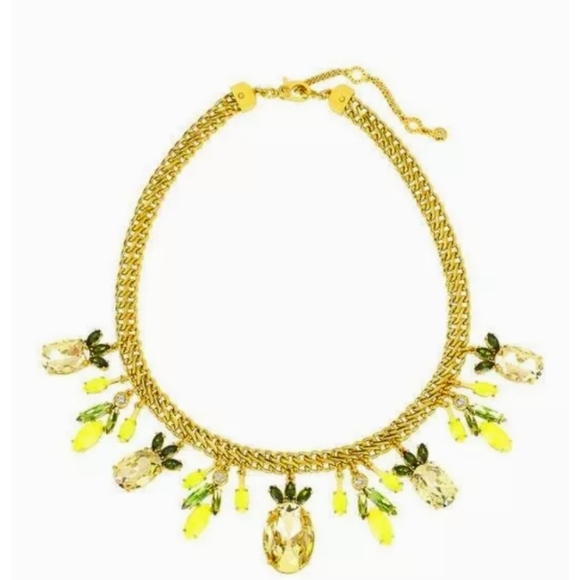 Henri 🍍Bendel Pineapple Statement Necklace with Swarovski Crystals - Picture 15 of 16